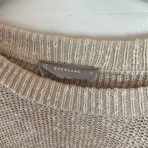 Cream colored Everlane sweater